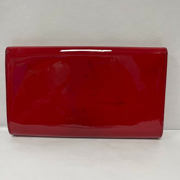 Saint Laurent YSL Belle de Jour Red Patent Leather Clutch Bag - Preowned - Picture 2 of 15